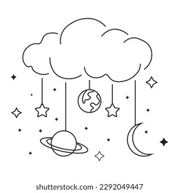 Design of space objects that are under clouds