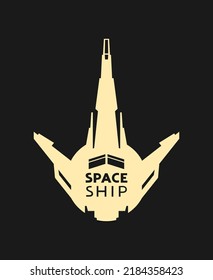 Design of spaceship traveling illustration