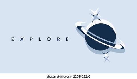 Design of spacial exploration illustration
