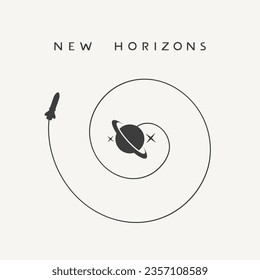 Design of spacial exploration illustration