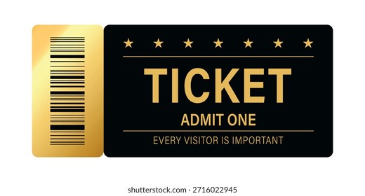 Design sparkle Ticket admitir um modelo para convite, evento, etc.
