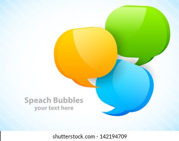 Design with speech bubbles