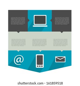 Design speech diagram for infographic. Vector relationship futuristic banner template.