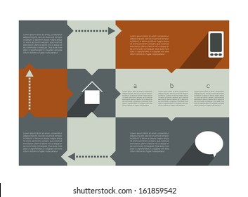 Design speech diagram for infographic. Vector futuristic banner template.