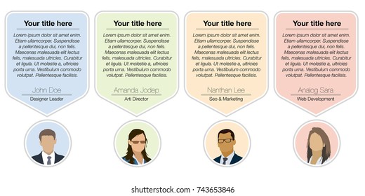 Design speech diagram for infographic and website. Creative testimonials template.