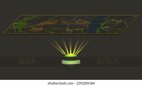 design sphere map city koln
