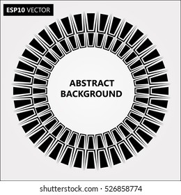 Design spiral backdrop. Abstract monochrome background. No gradient