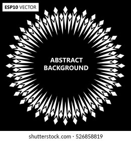 Design spiral backdrop. Abstract monochrome background. No gradient