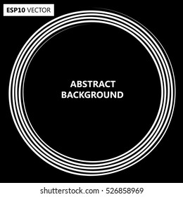 Design spiral backdrop. Abstract monochrome background. No gradient