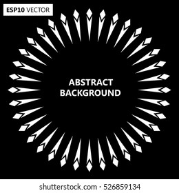 Design spiral backdrop. Abstract monochrome background. No gradient