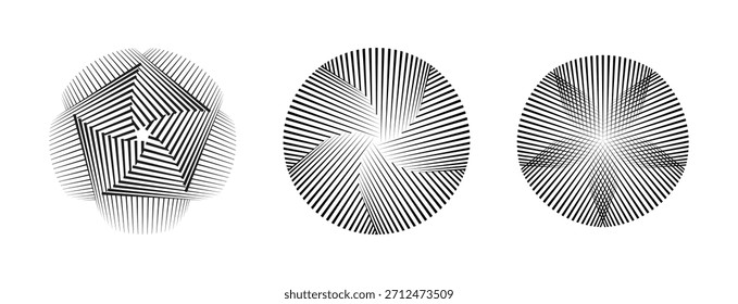 Diseño de fondo de puntos en espiral con movimiento circular dinámico, una Ilustración vectorial moderna y de moda ideal para marcos, logotipos redondos, signos y símbolos.