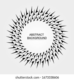 Design spiral dots backdrop. Abstract monochrome background. No gradient