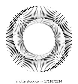 Design der Spiralpunkthintergrund. Abstrakter einfarbiger Hintergrund. Vektorillustration-Kunst-Illustration. Kein Farbverlauf