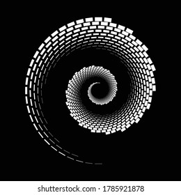 Spiral Sound Wave Rhythm Line Dynamic Stock Vector (Royalty Free ...