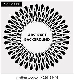 Design spiral dots backdrop. Abstract monochrome background. No gradient