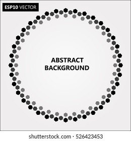 Design spiral dots backdrop. Abstract monochrome background. No gradient