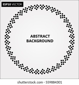 Design spiral dots backdrop. Abstract monochrome background. No gradient