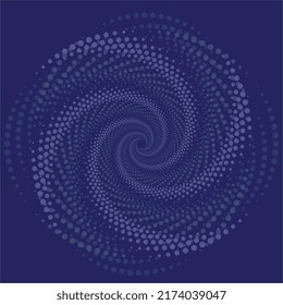 El fondo de los puntos de la espiral de diseño. Arte vector abstracto