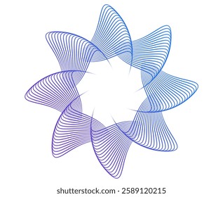 Design spirals for Cosmetics, Skincare, Beauty, Wellness, Relaxation for Web-design, Banner, Brochure. Flowing Lines and Abstract Patterns for Calm Aesthetic. Background Vector Illustration