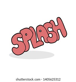 Design of splash message symbol