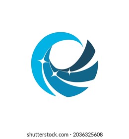 el diseño de un salpicón de olas brillantes