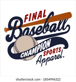 design Sport baseball typography, t-shirt graphics, vectors, etc.