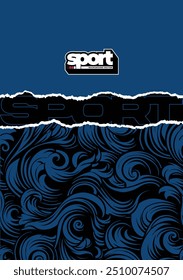 DESIGN ESPORTIVO FUNDO E PADRÃO PARA CAMISA DE SUBLIMAÇÃO