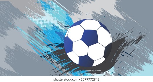 design sports football banner ball vector text