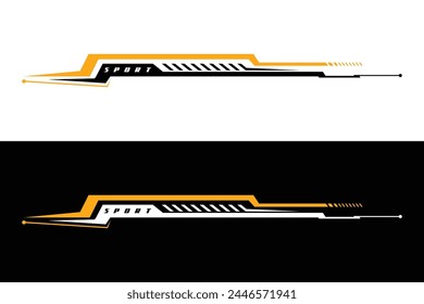 Design Sports racing stripes Vector template EPS