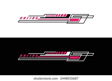 Design Sports racing stripes Vector template EPS