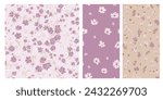 Design of spring print with flowers for textile and dresses