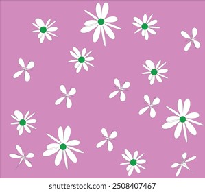 Design of spring print with flowers for textile and dresses