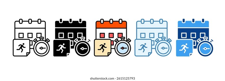 Design Sprint Icon Set Multiple Style Collection