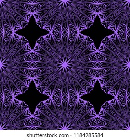 Design for square fashion print. For pocket, shawl, textile, bandanna. Seamless floral pattern. Vector illustration