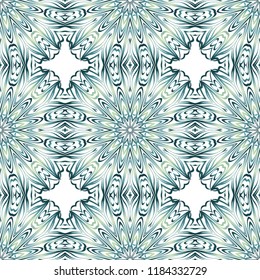 Design for square fashion print. For pocket, shawl, textile, bandanna. Seamless floral pattern. Vector illustration