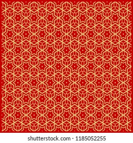 Design for square fashion print. For pocket, shawl, textile, bandanna. Geometric floral pattern. Vector illustration