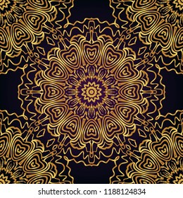 Design for square fashion print. For pocket, shawl, textile, bandanna. Seamless floral pattern. Vector illustration