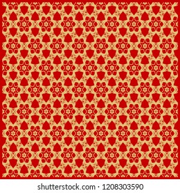 Design for square fashion print. For pocket, shawl, textile, bandanna. Geometric floral pattern. Vector illustration