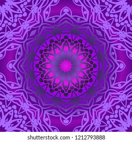 Design for square fashion print. For pocket, shawl, textile, bandanna. Seamless floral pattern. Vector illustration