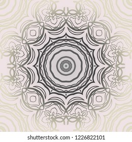 Design for square fashion print. For pocket, shawl, textile, bandanna. Seamless floral pattern. Vector illustration