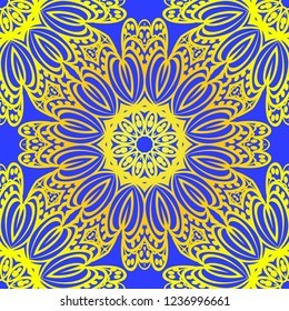 Design for square fashion print. For pocket, shawl, textile, bandanna. Seamless floral pattern. Vector illustration