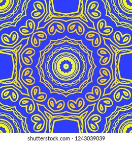 Design for square fashion print. For pocket, shawl, textile, bandanna. Seamless floral pattern. Vector illustration