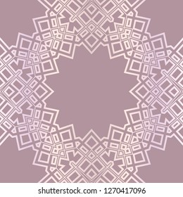 Design For Square Fashion Print. For Textile, fabric printa. Seamless Floral Pattern. Vector Illustration