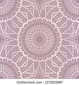 Design For Square Fashion Print. For Textile, fabric printa. Seamless Floral Pattern. Vector Illustration