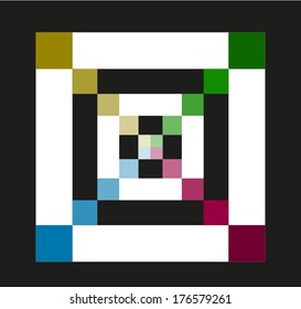 Design of square pattern 