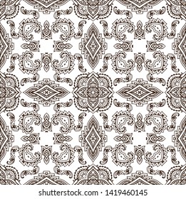 Design for square pocket, shawl, textile, scarf, pillow. Colorful hand drawing floral pattern.