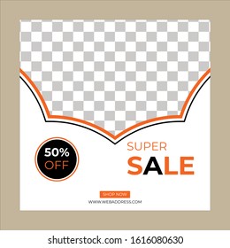 Design square web banners for social media with place for photo, diagonal transparent color elements. Square templates for publications and advertising For Business.