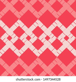 Design of squares and quadrangles. Trendy seamless pattern. Vector geometric background. Can be used for wallpaper, textile, invitation card, wrapping, web page background.