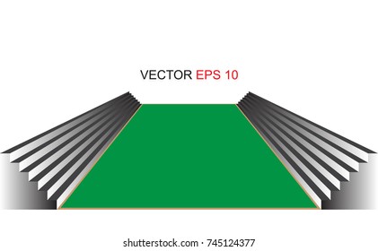 Design stand cheer in stadium for sports such as soccer, football .can take part in designing your own field.