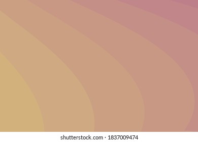 Design beginnt mit tiefem Rosenschatten von der rechten oberen Seite und geht weiter zu goldener Farbe auf der linken unteren Seite, Design zeigt die Kurven mit Vektorhintergrund
